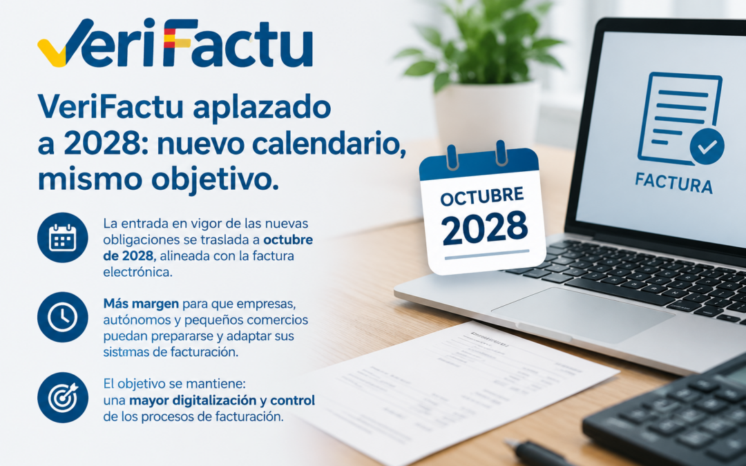 VeriFactu ajornat a 2028: nou calendari, mateix objectiu